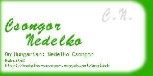 csongor nedelko business card